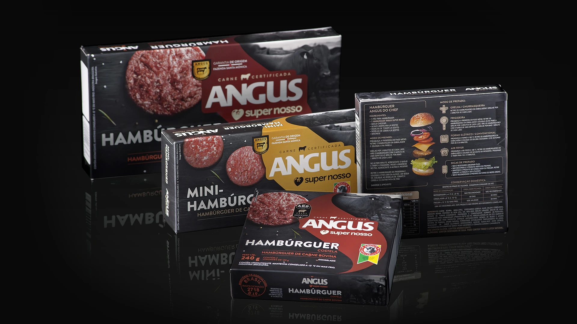 Design de Embalagens de carne Angus Super Nosso