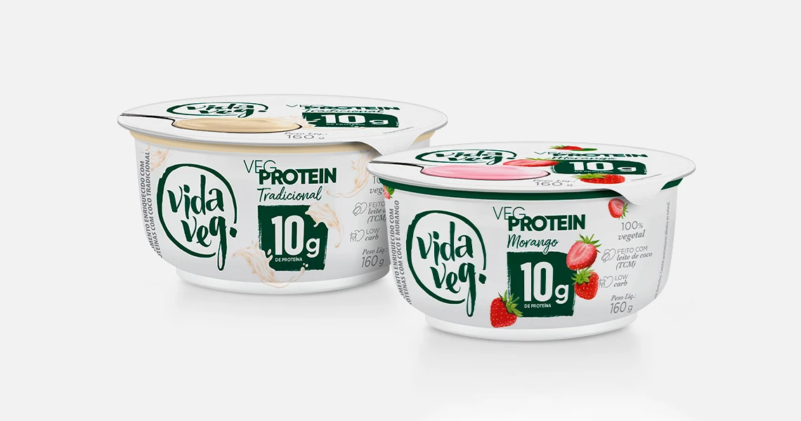 Embalagens Iogurte Vegano Vida Veg