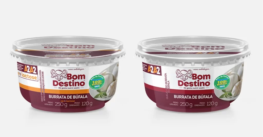Embalagens Burrata de Búfala Bom Destino