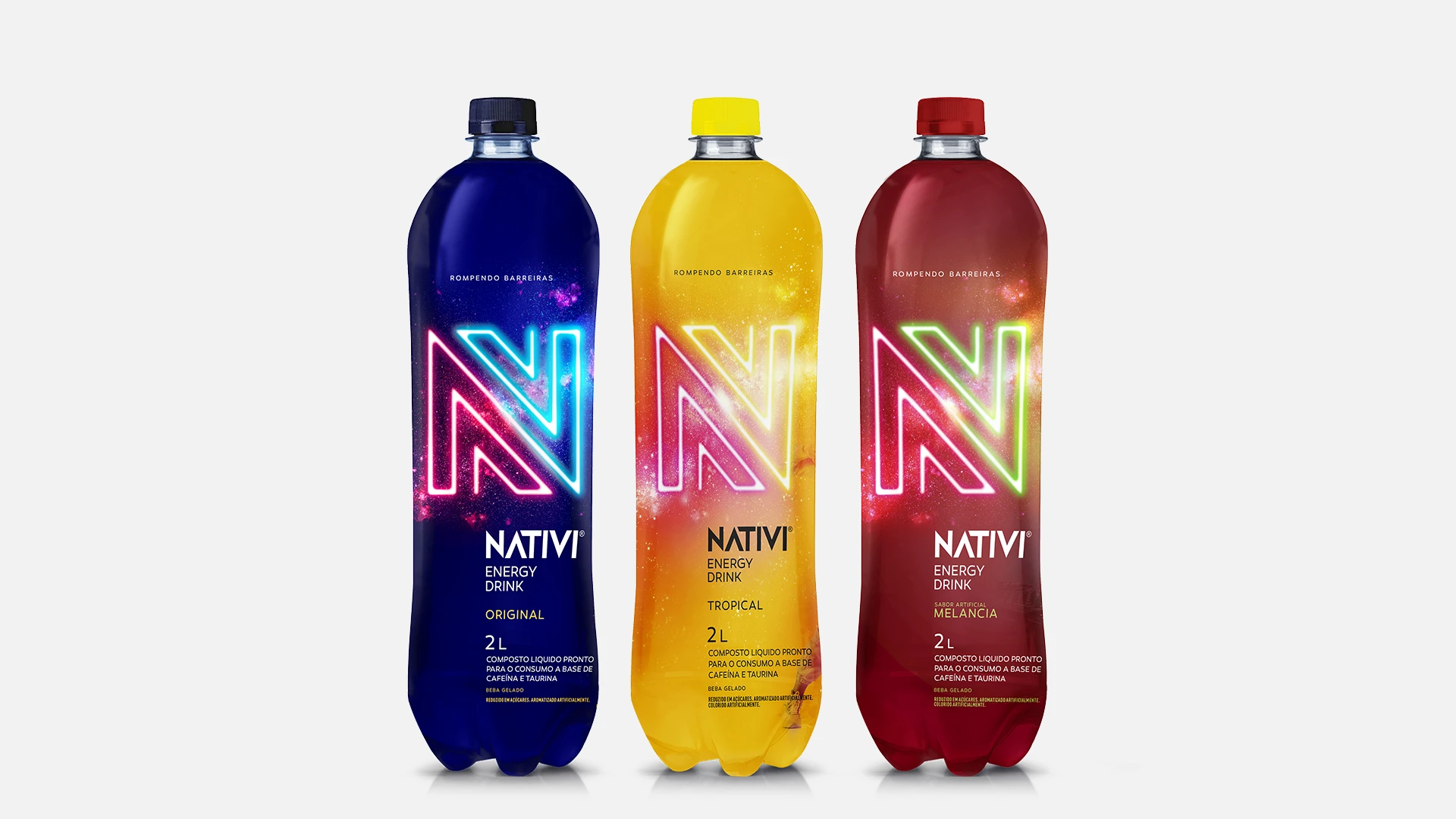 Novas Embalagens Nativi bebida energética
