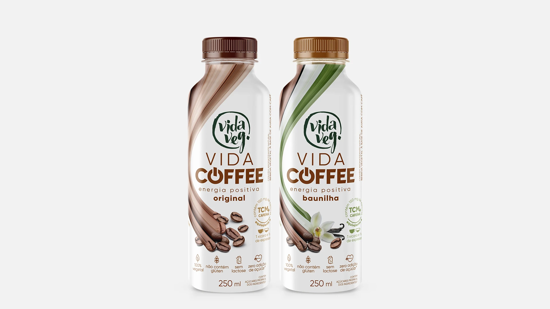 Design de embalagem de Bebida de Café Vida Veg