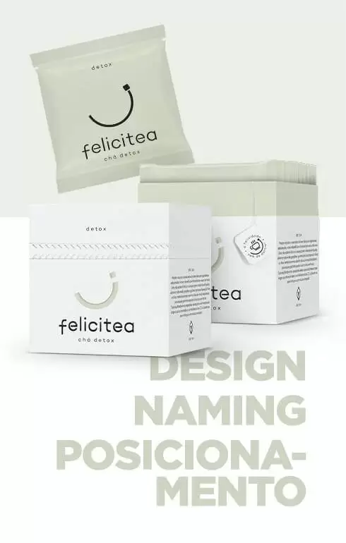 Design de Embalagens e Naming do Chá Felicitea